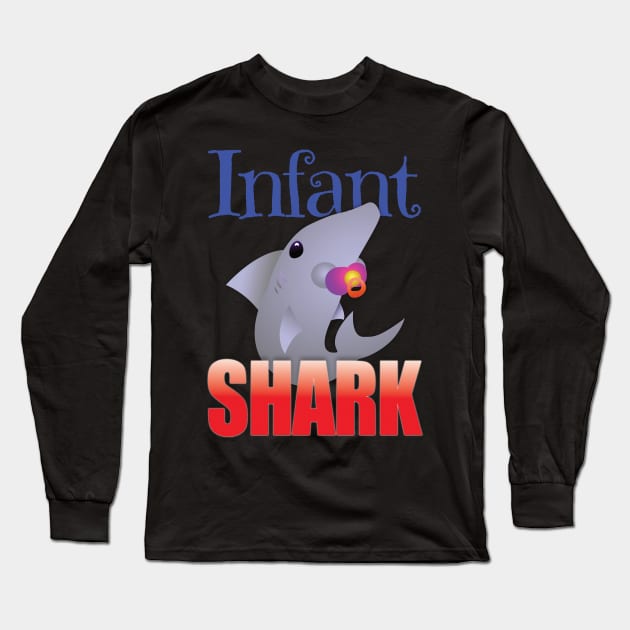 Infant Shark Long Sleeve T-Shirt by jw608